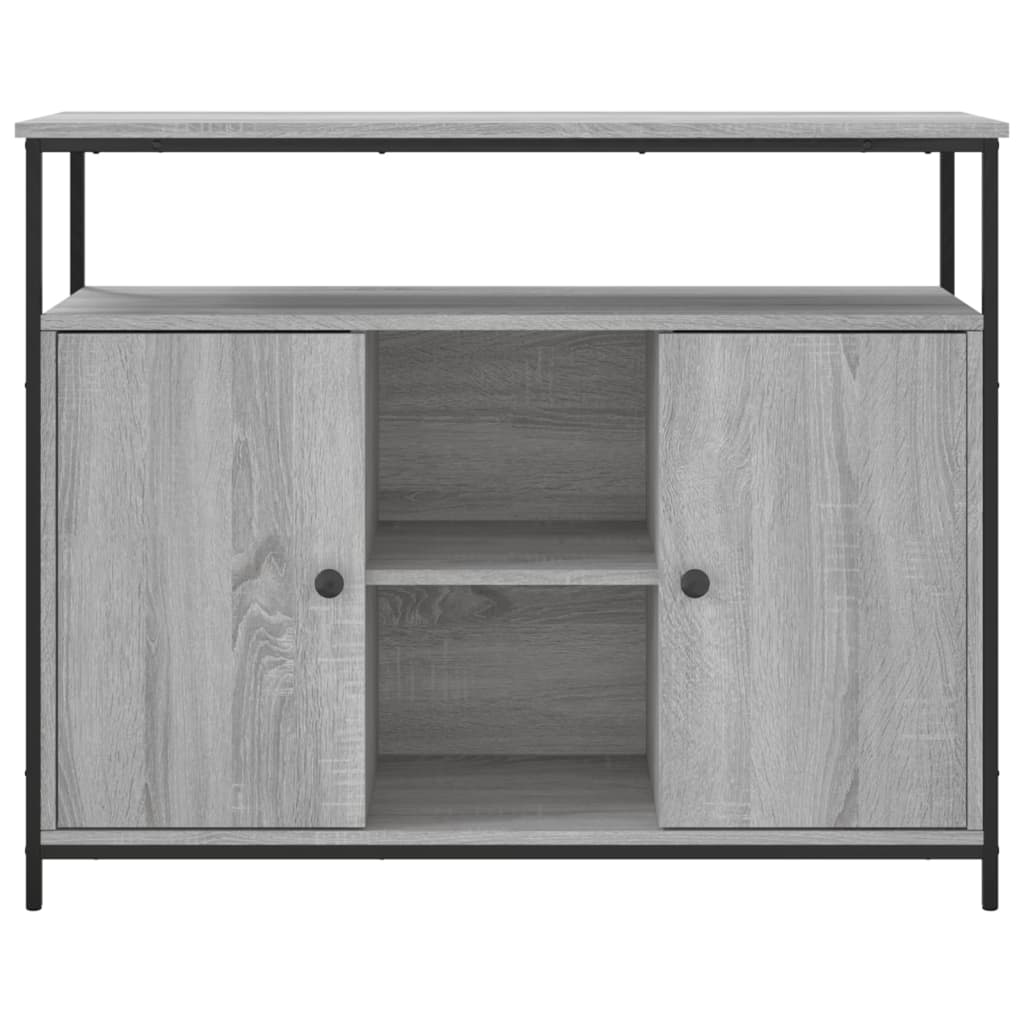 Aparador 100x35x80 cm derivados de madeira cinzento sonoma