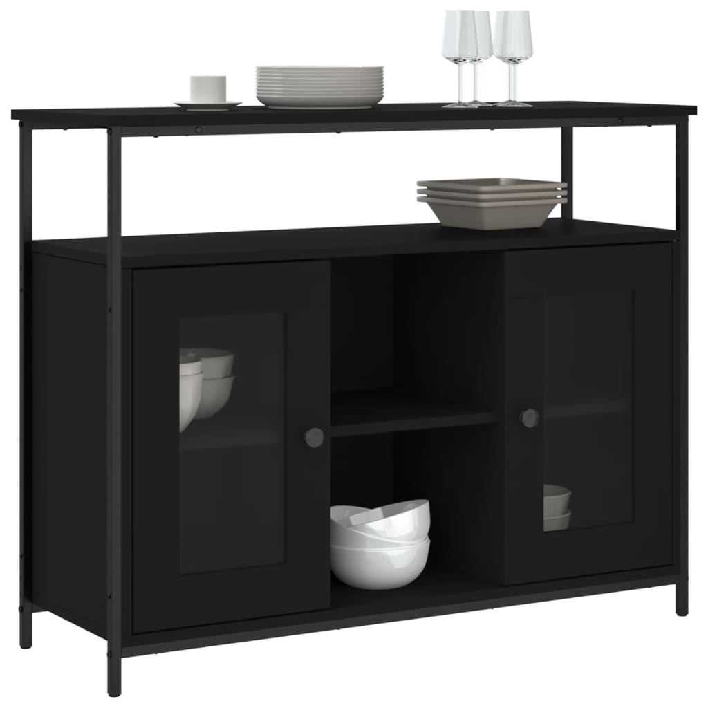 Aparador 100x35x80 cm derivados de madeira preto