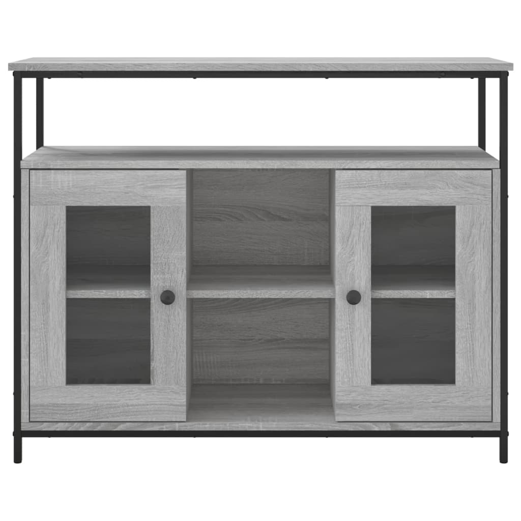 Aparador 100x35x80 cm derivados de madeira cinzento sonoma