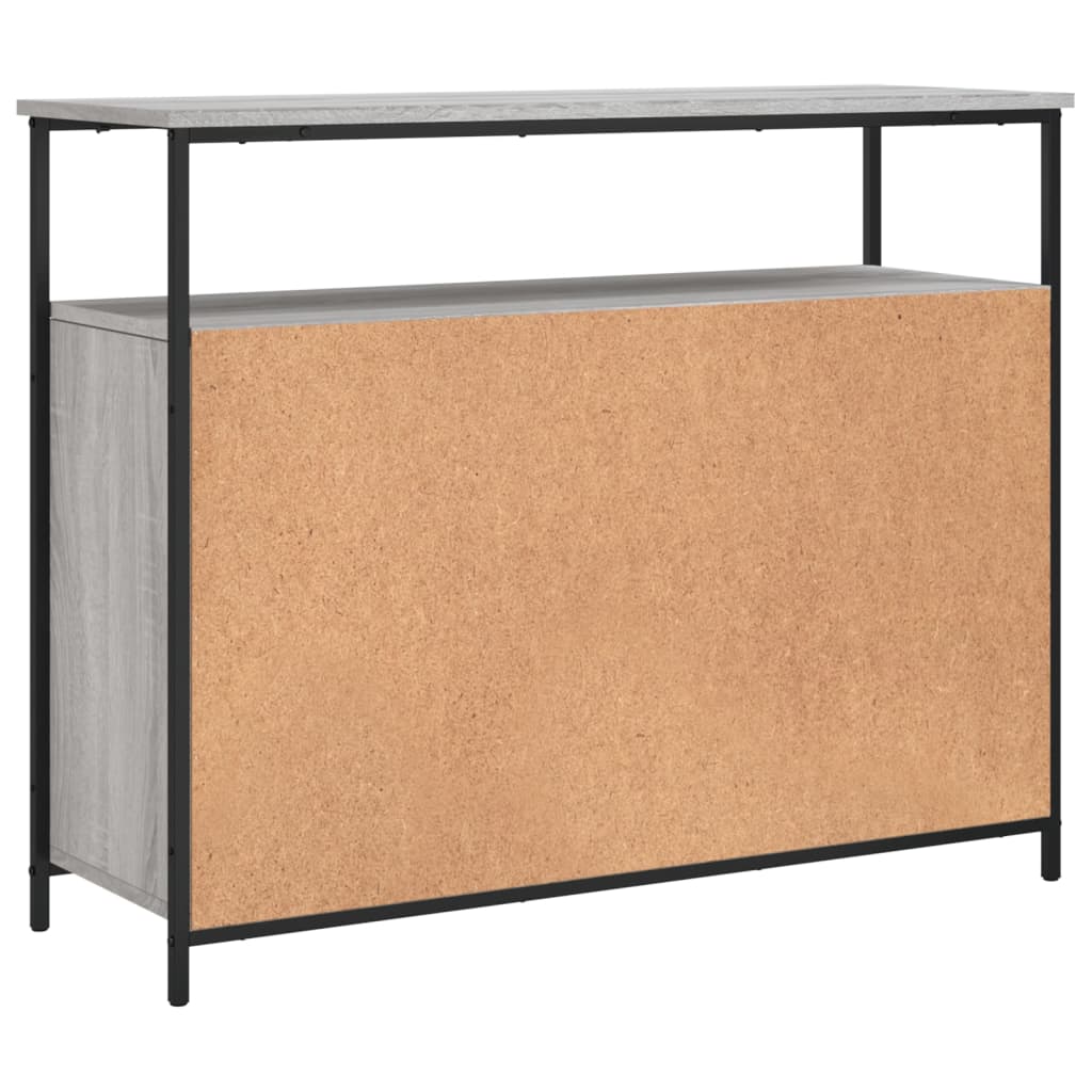 Aparador 100x35x80 cm derivados de madeira cinzento sonoma