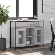 Aparador 100x35x80 cm derivados de madeira cinzento sonoma