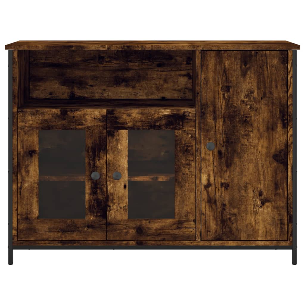 Aparador 100x35x75 cm derivados de madeira carvalho fumado