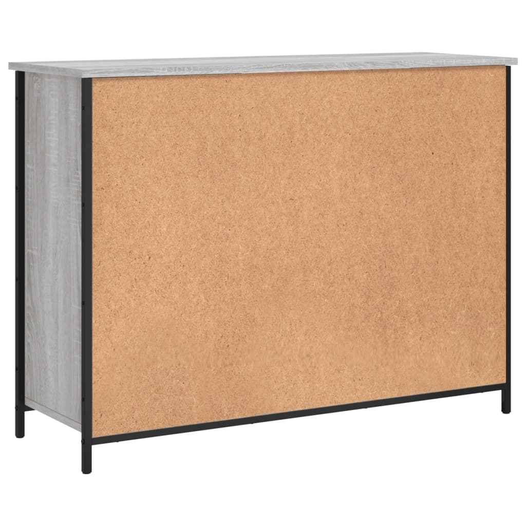 Aparador 100x35x75 cm derivados de madeira cinzento sonoma