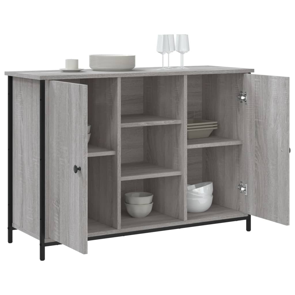Aparador 100x35x70 cm derivados de madeira cinzento sonoma