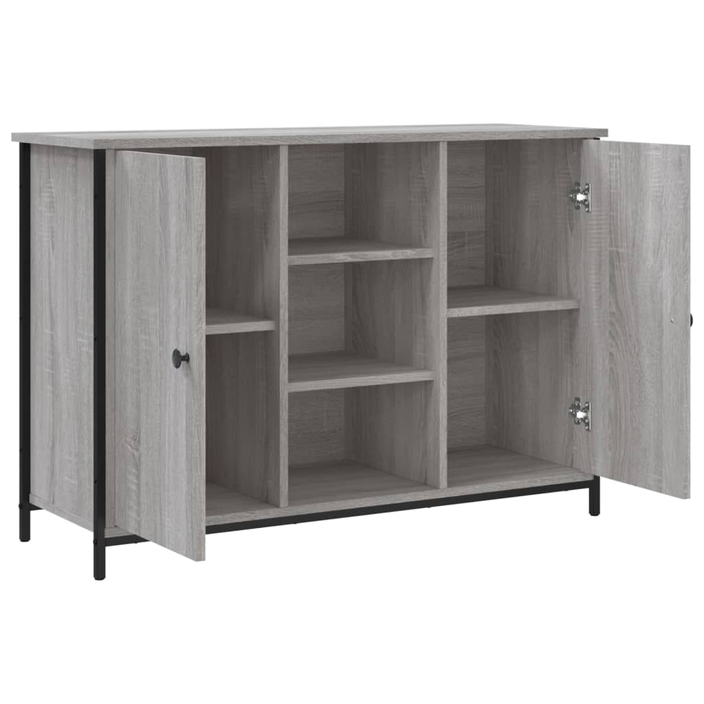 Aparador 100x35x70 cm derivados de madeira cinzento sonoma