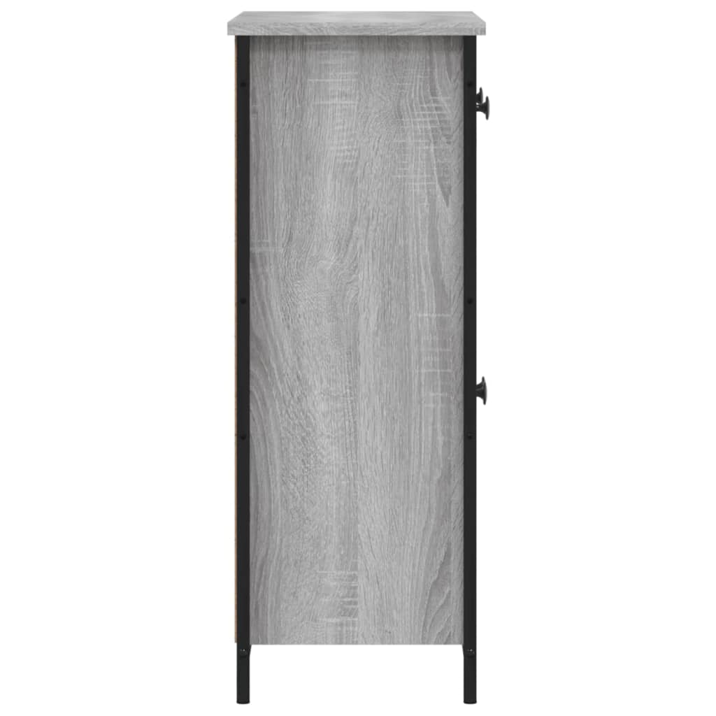 Aparador 70x30x80 cm derivados de madeira cinzento sonoma