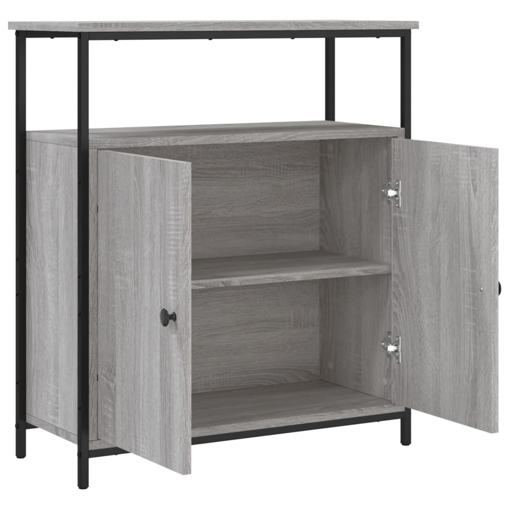 Aparador 70x30x80 cm derivados de madeira cinzento sonoma