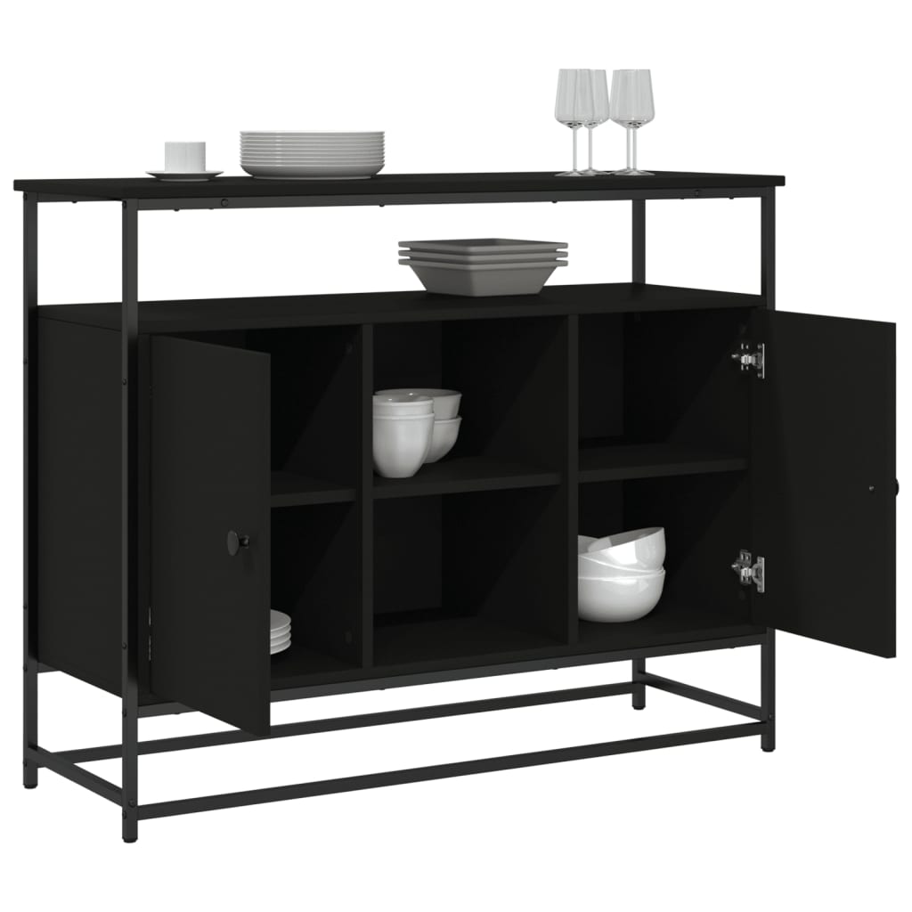 Aparador 100x35x80 cm derivados de madeira preto