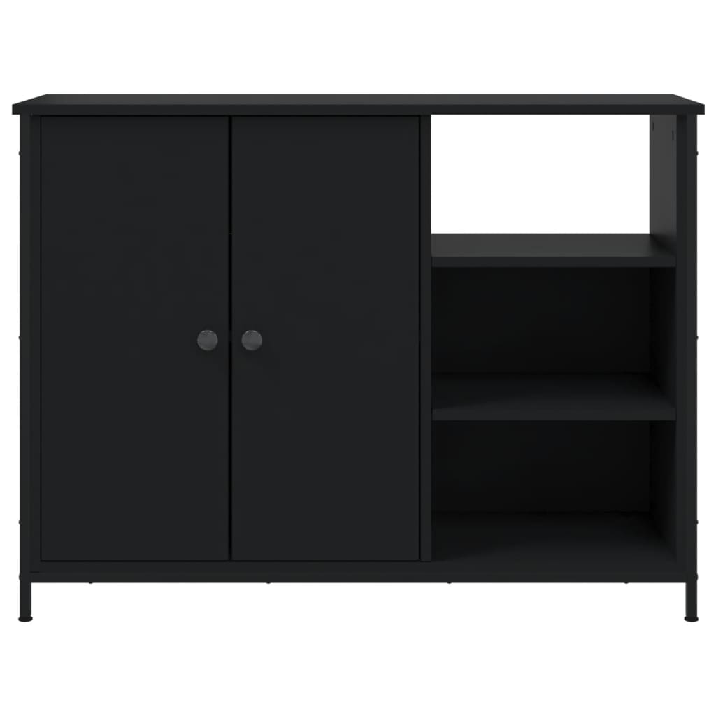 Aparador 100x33x75 cm derivados de madeira preto