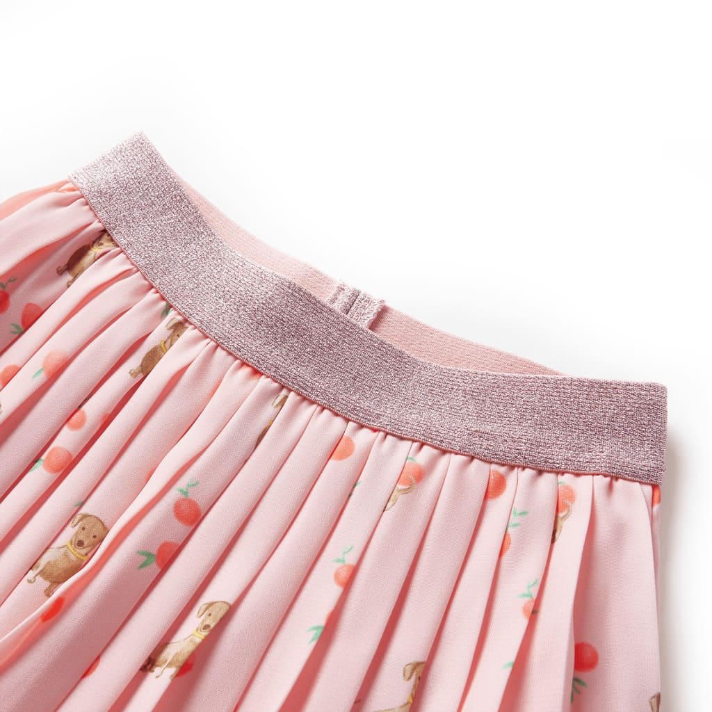 Saia plissada para criança laranja-claro 116