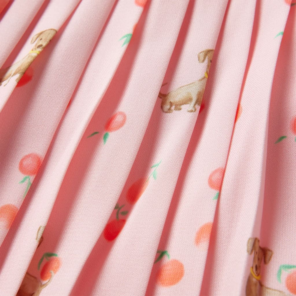 Saia plissada para criança laranja-claro 116