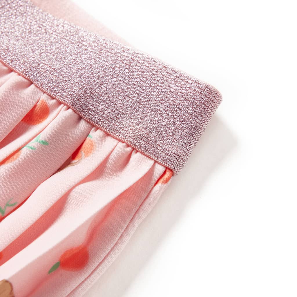 Saia plissada para criança laranja-claro 116