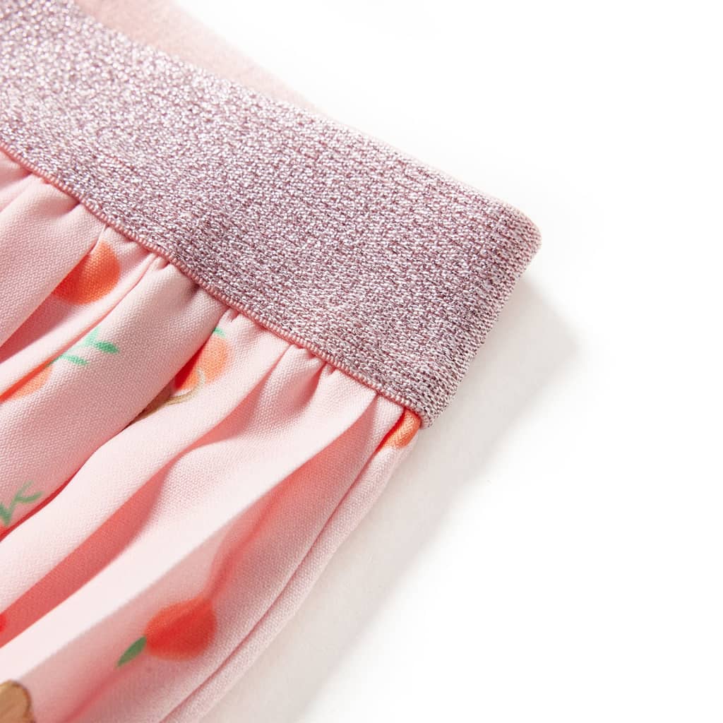 Saia plissada para criança laranja-claro 116