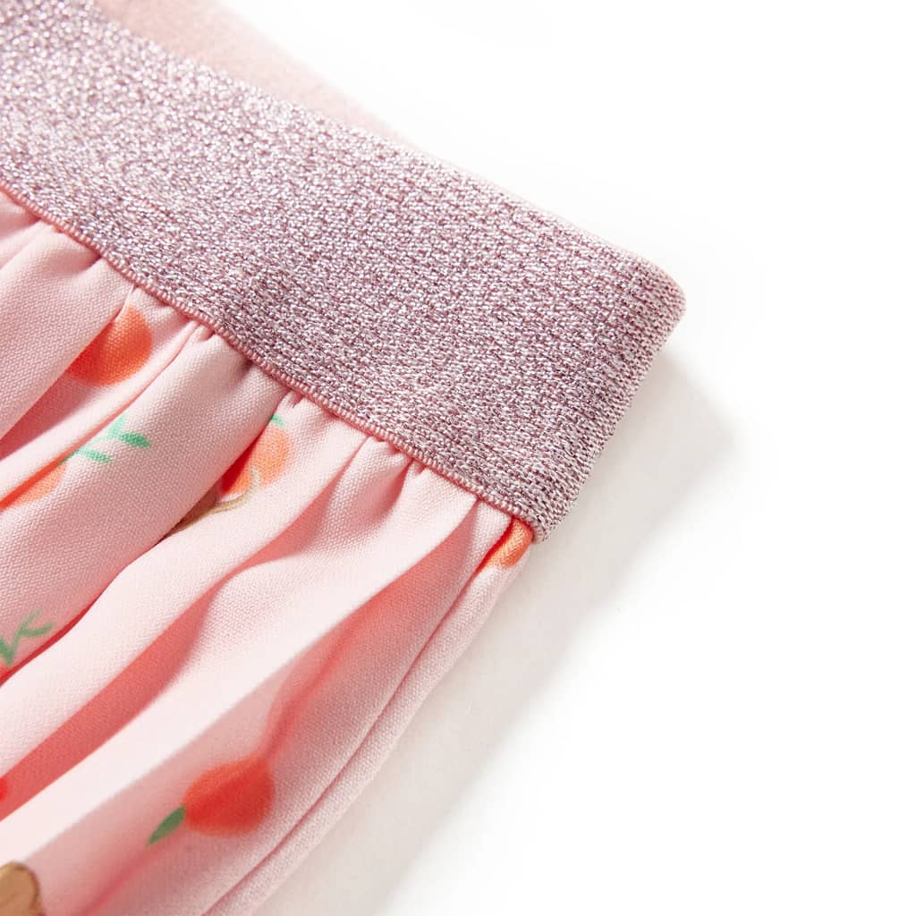 Saia plissada para criança laranja-claro 116