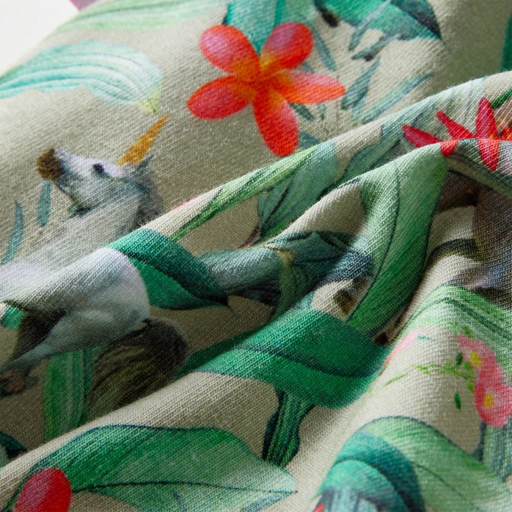 Calção para criança com cordão caqui-claro 140