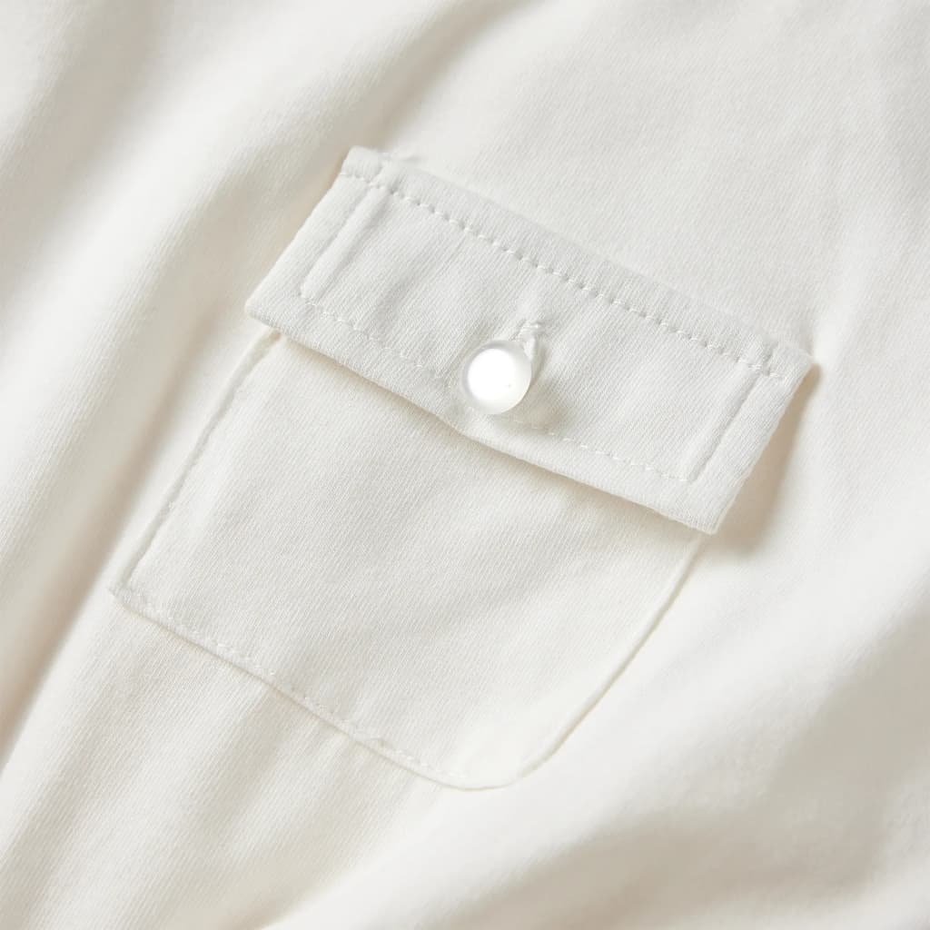 Vestido de manga curta para criança cor cru 128