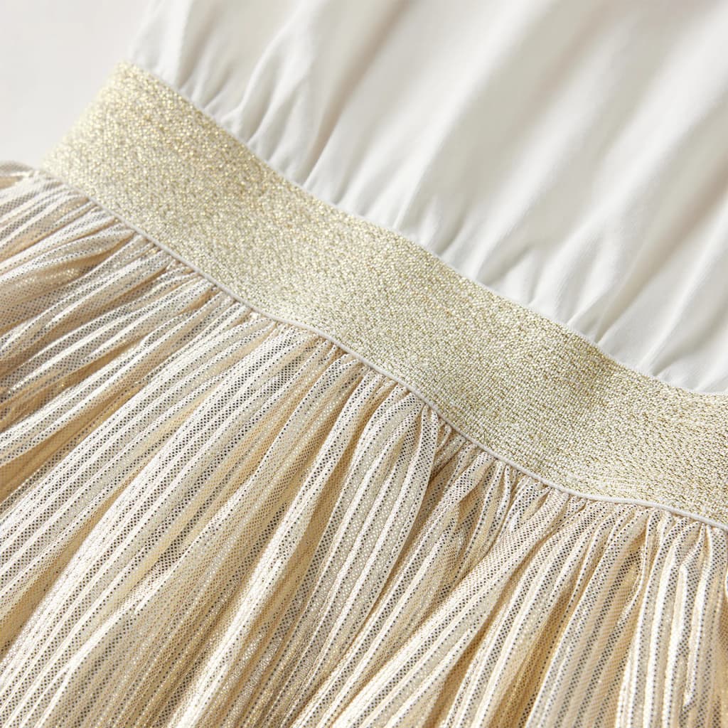 Vestido de manga curta para criança cor cru 128