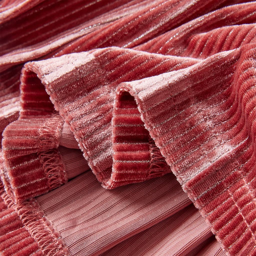 Saia plissada para criança rosa-médio 140