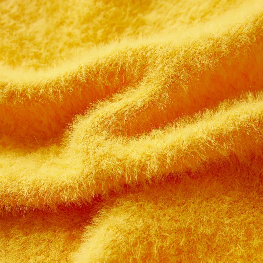 Camisola de malha para criança cor ocre-escuro 116