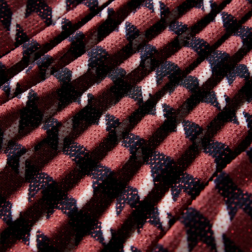 Saia plissada para criança com brilhos azul-marinho 116