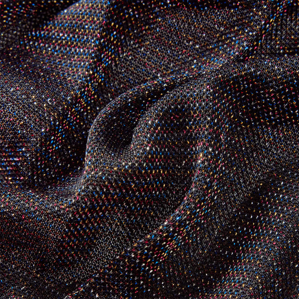 Saia plissada para criança com brilhos azul-marinho 128