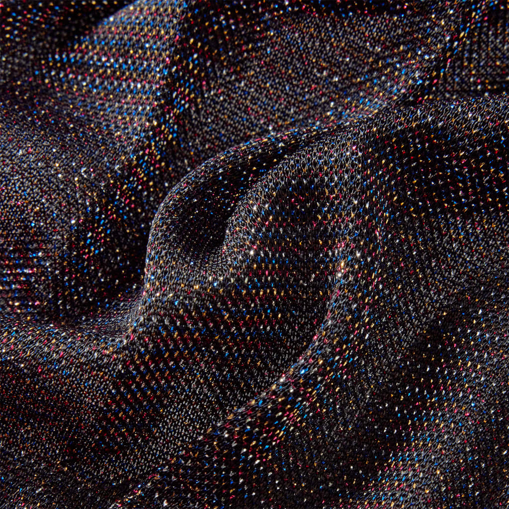 Saia plissada para criança com brilhos azul-marinho 128