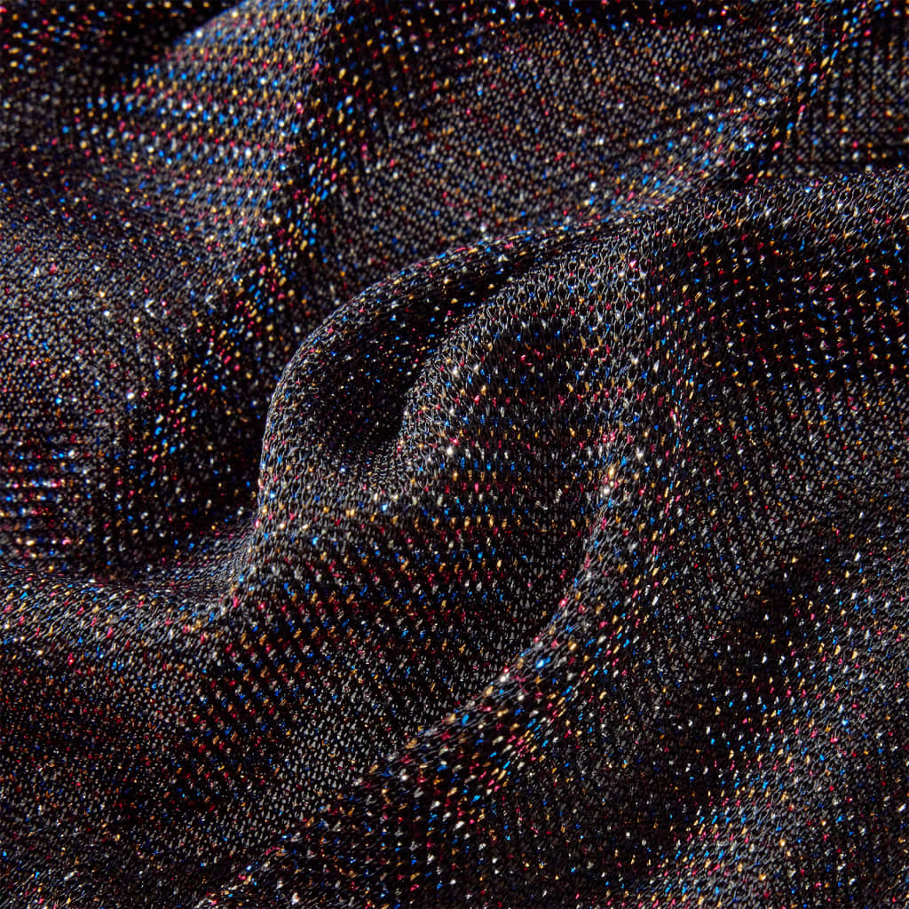 Saia plissada para criança com brilhos azul-marinho 128