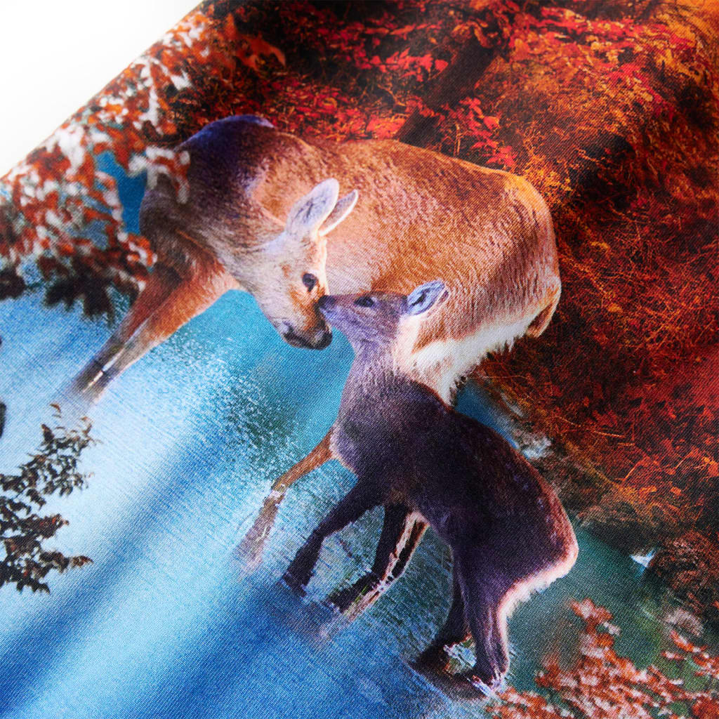 Vestido de manga comprida para criança azul-marinho 140