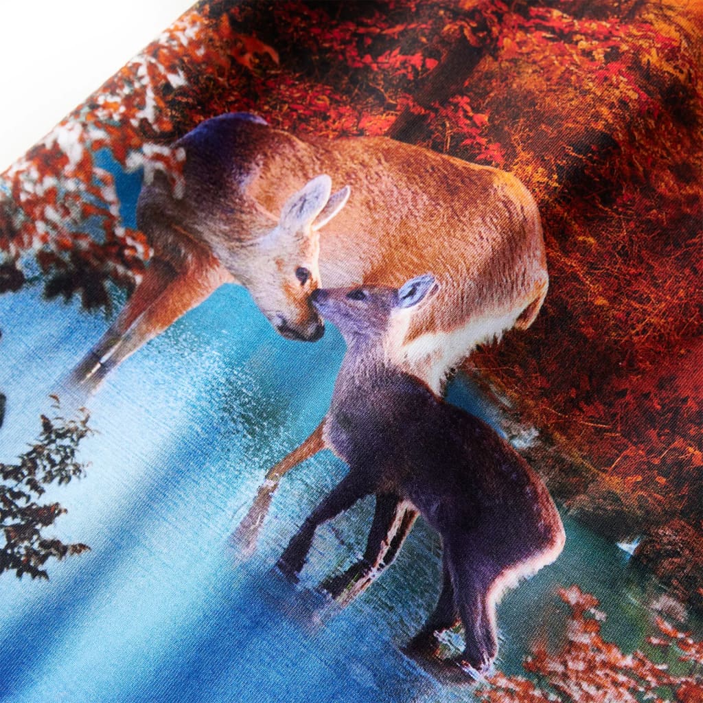 Vestido de manga comprida para criança azul-marinho 140