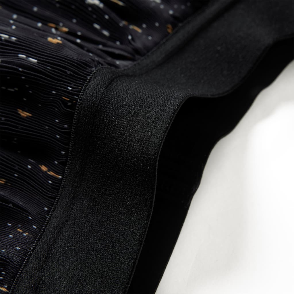 Saia para crianças com dois folhos preto 92