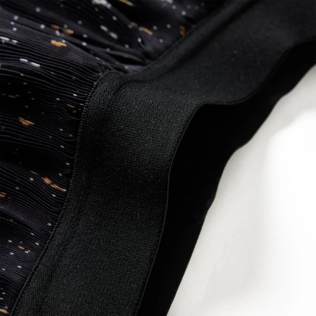 Saia para crianças com dois folhos preto 92