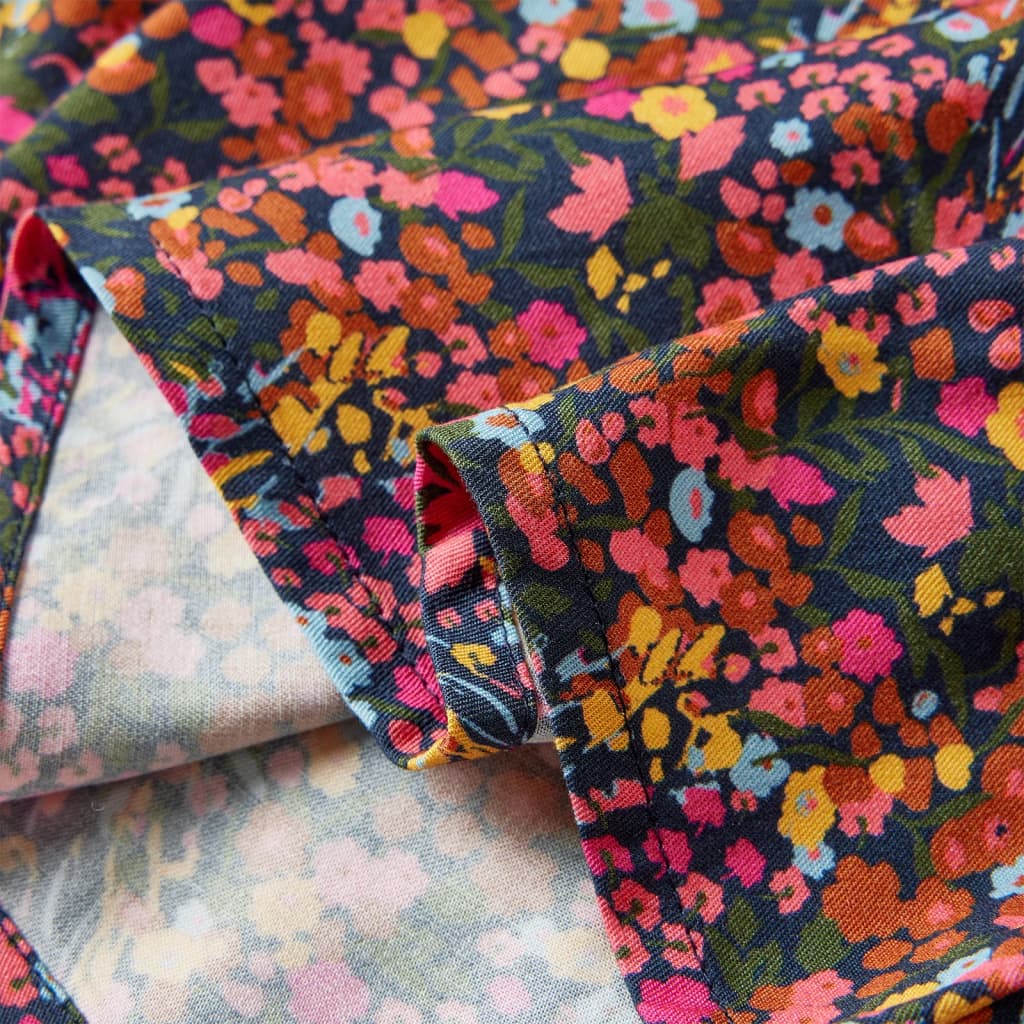 Vestido de manga comprida para criança multicor 92