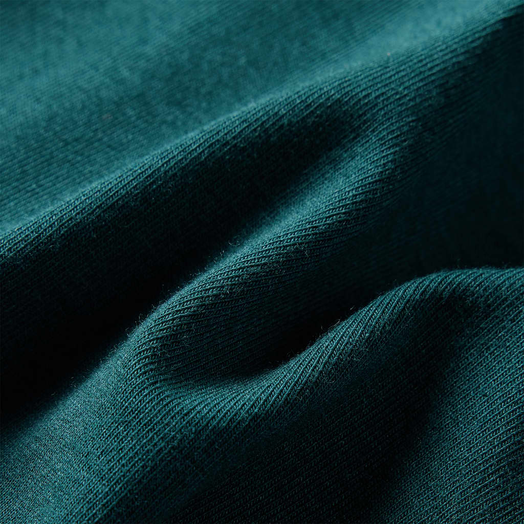 Vestido de manga comprida para criança verde-escuro 92