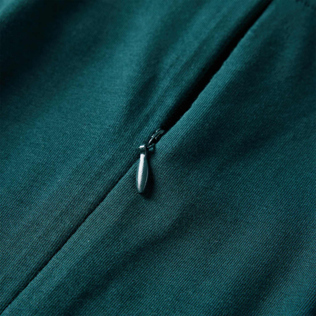 Vestido de manga comprida para criança verde-escuro 92