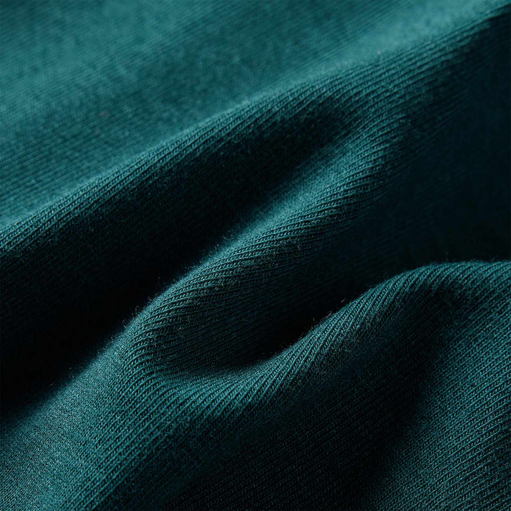 Vestido de manga comprida para criança verde-escuro 92