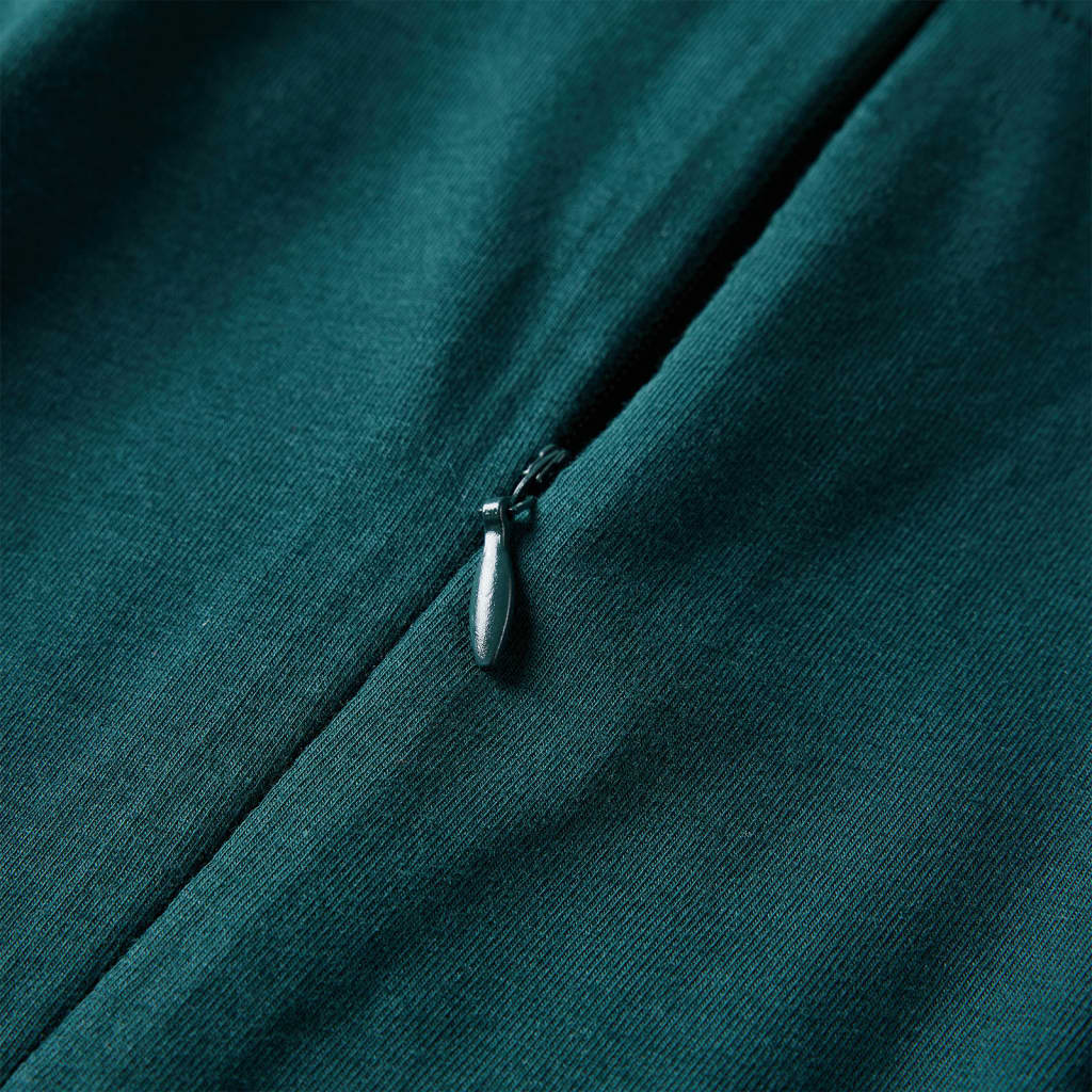 Vestido de manga comprida para criança verde-escuro 92