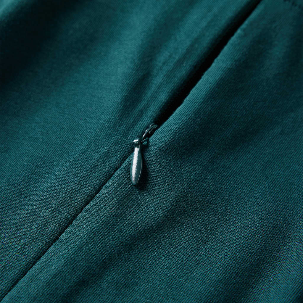 Vestido de manga comprida para criança verde-escuro 92