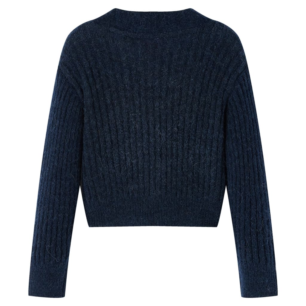 Casaco de malha para criança azul-marinho 92