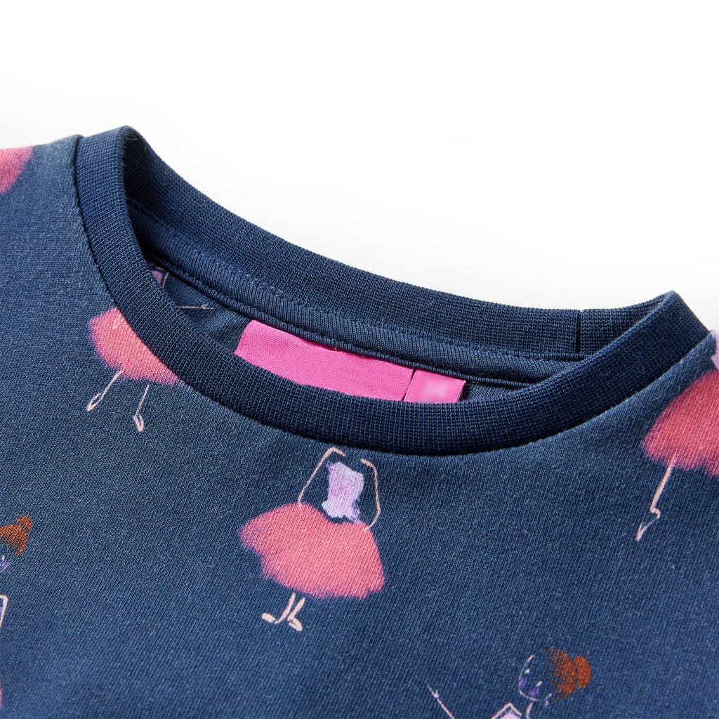 Vestido de criança azul-marinho 104