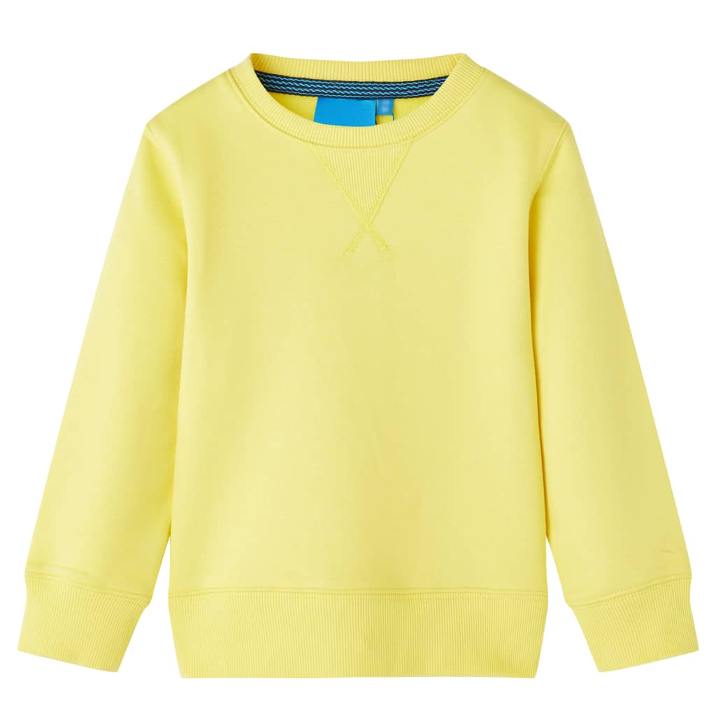 Sweatshirt para criança amarelo-claro 140