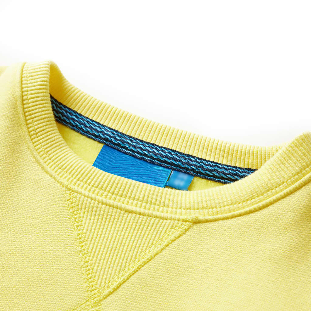 Sweatshirt para criança amarelo-claro 140