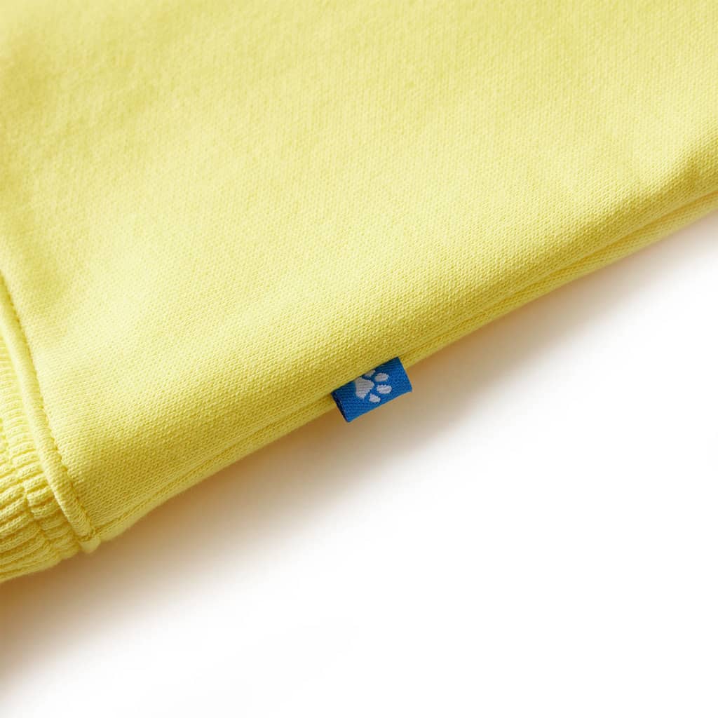 Sweatshirt para criança amarelo-claro 140