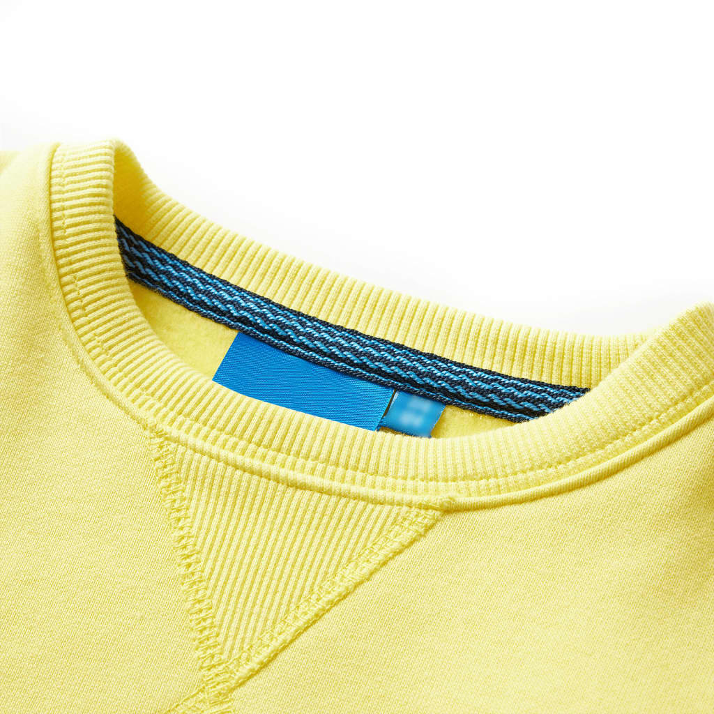 Sweatshirt para criança amarelo-claro 140