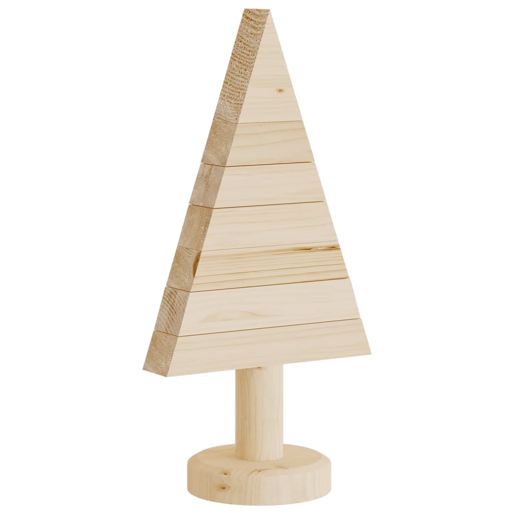 Árvores de Natal decorativas 2pcs 30 cm madeira de pinho maciça