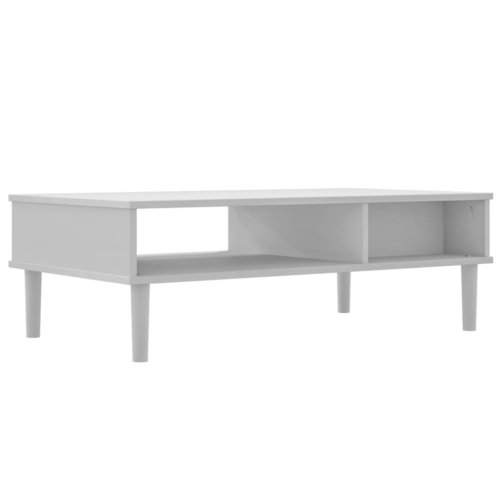 Mesa de centro SENJA 100x55x33 cm pinho maciço branco