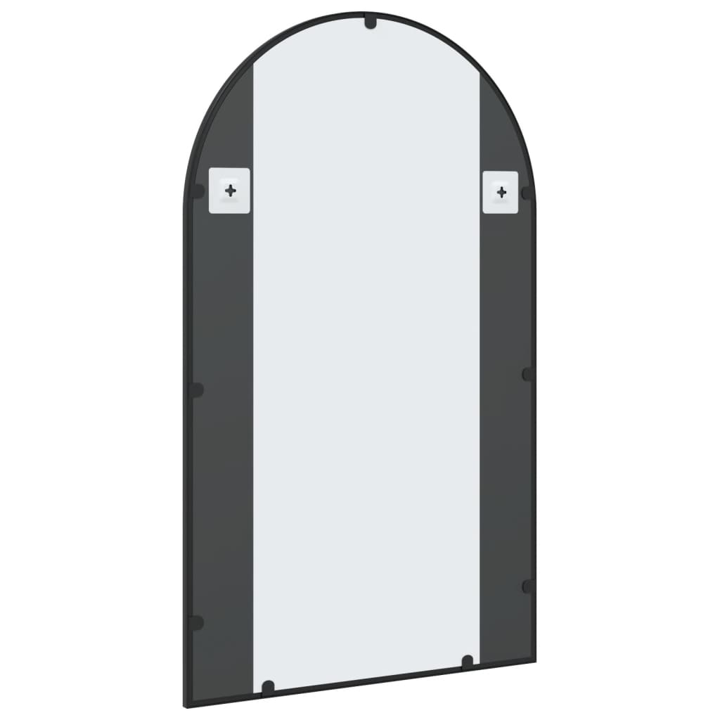 Espelho de parede arqueado 60x100 cm ferro preto