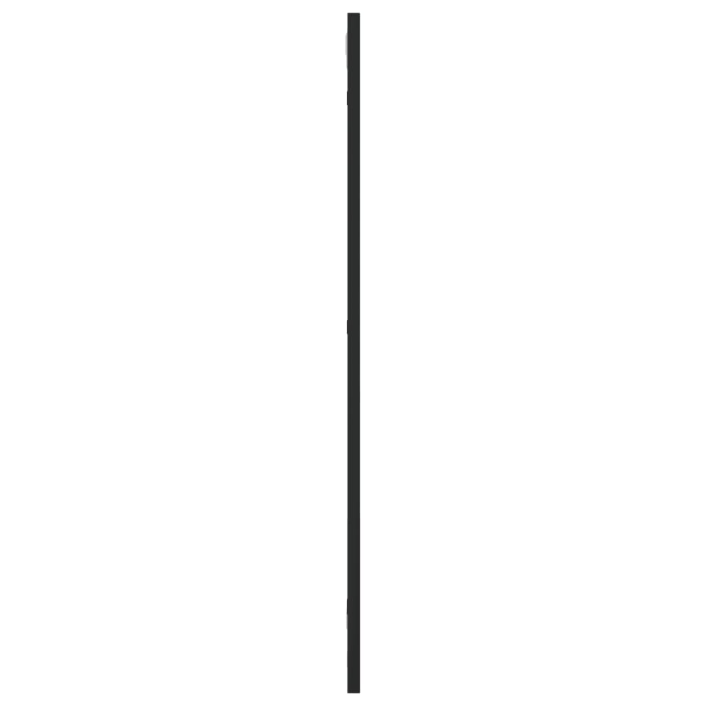 Espelho de parede retangular 30x80 cm ferro preto