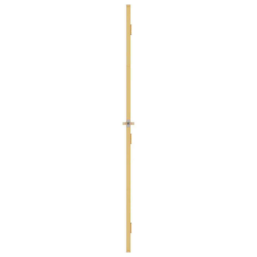 Porta interior 83x201,5 cm vidro temperado e alumínio dourado