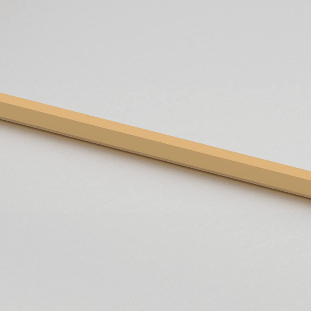 Porta interior 83x201,5 cm vidro temperado e alumínio dourado