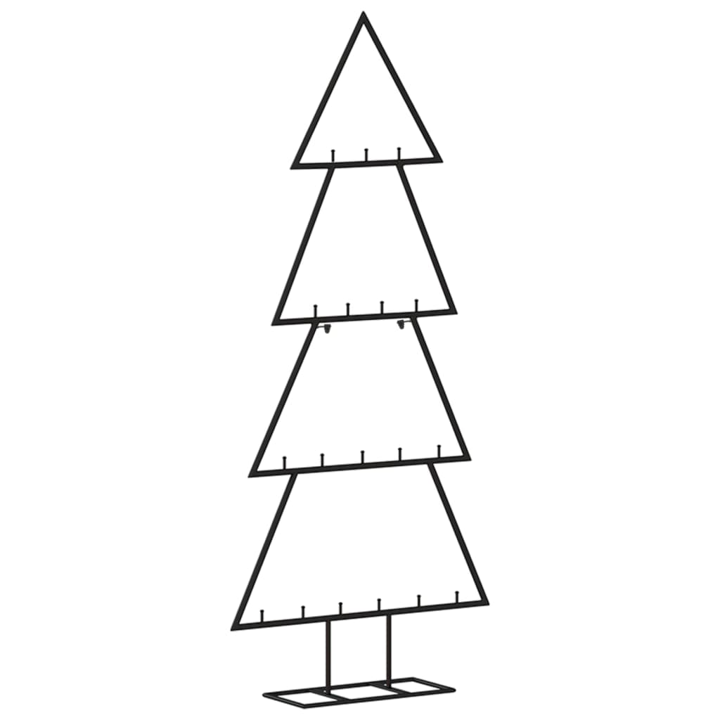Árvore de Natal para decoração 90 cm metal preto